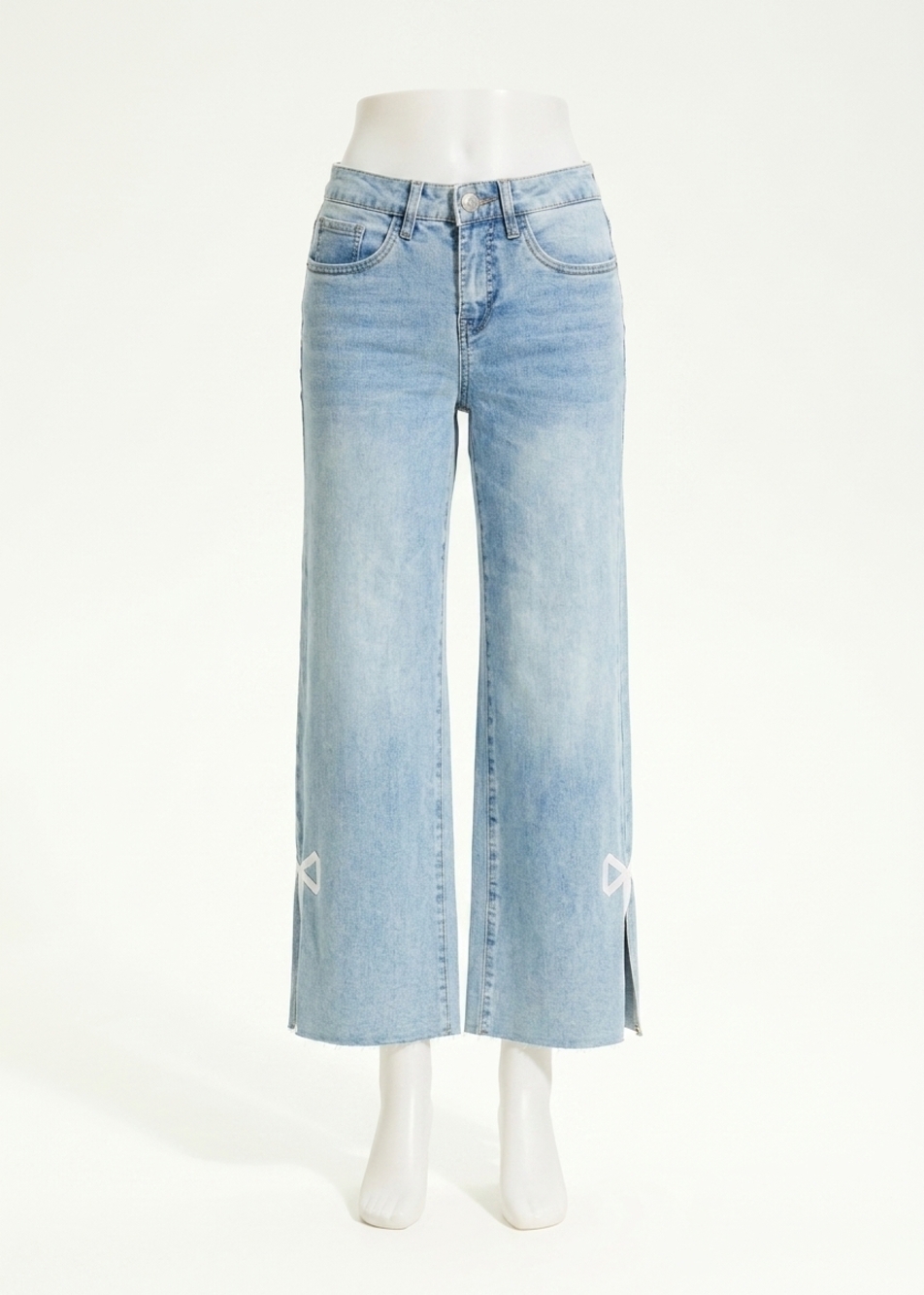 NEW FDJ olivia wide ankle jeans in light blue